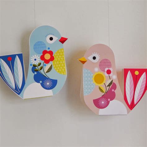 Ellen Giggenbach: FREE PRINTABLE LITTLE LOVE BIRDS PAPER CRAFT TUTORIAL