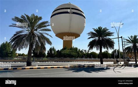 Buraydah city Al-Qassim, Saudi Arabia , 29 April 2024, Buraidah water tower King in Khalid Park ...