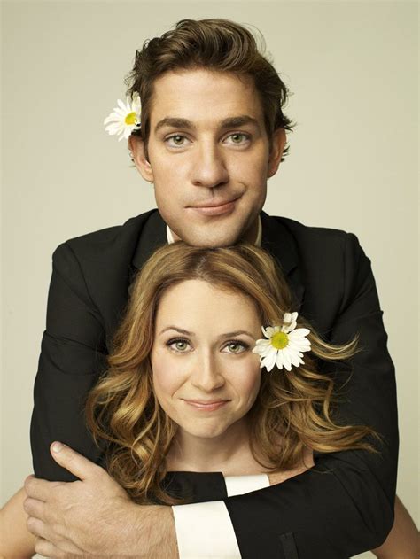 lookin like a superstar.: John Krasinski & Jenna Fischer by Peggy Sirota.