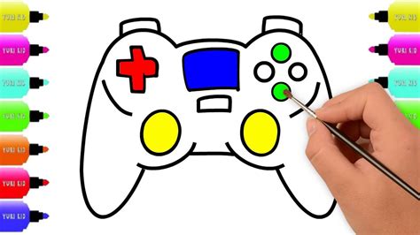 Game Controller Drawing for Kids, Drawing a Joystick, HawMawKidsWonderland | Drawing for kids ...