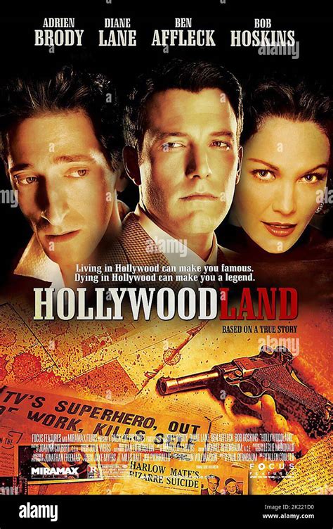 ADRIEN BRODY, BEN AFFLECK, DIANE LANE POSTER, HOLLYWOODLAND, 2006 Stock ...