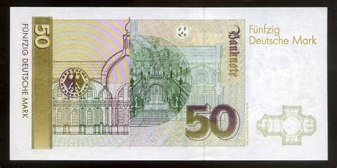 German banknotes 50 Deutsche Mark banknote 1989 Balthasar Neumann|World Banknotes & Coins ...