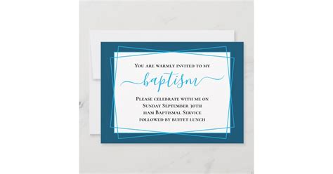 Modern Adult Baptism Invitation | Zazzle