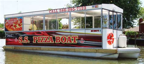 Sorrento’s Pizza Boat on Lake St. Clair! | Pizza boats, Boat, Lake