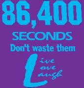 OneMoreStep Revolution: 86,400 seconds in a day...