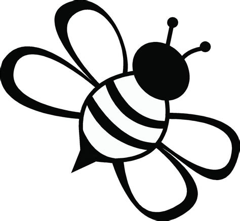 Vinyl On The Go: Bee | Bee coloring pages, Bee clipart, Bee drawing