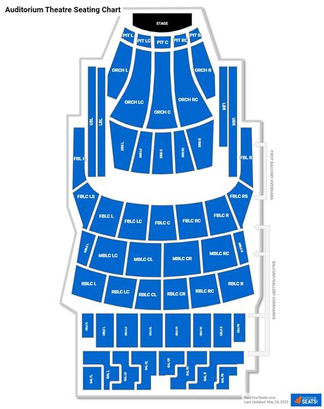 Auditorium Theatre Seating Chart - RateYourSeats.com