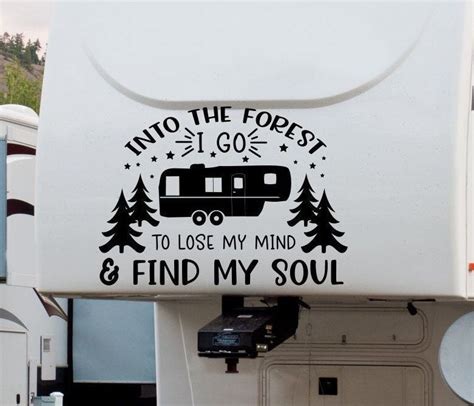 RV Camping decal And into the forest I go decal nature | Etsy in 2020 | Camper decor, Remodeled ...