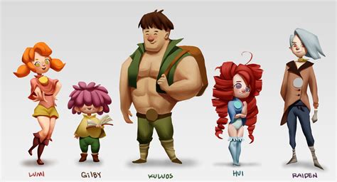 Yuki Wu Online Portfolio - Elements pal character design