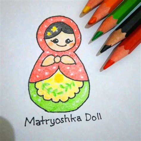 Learn to draw a loveable Russian matryoshka doll in 4 easy steps.