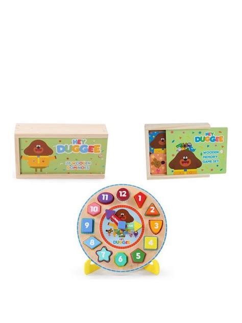 Hey Duggee Puzzle Clock Dominoes Memory Game | littlewoods.com