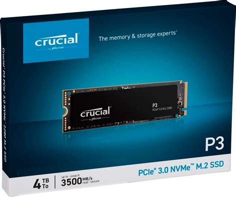 Questions and Answers: Crucial P3 4TB Internal SSD PCIe Gen 3 x4 NVMe CT4000P3SSD8 - Best Buy