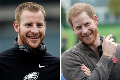 Carson Wentz & Prince Harry Look Like Long-Lost Brothers | Fanbuzz