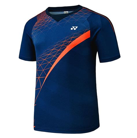 Yonex F/W Collection Men's Badminton Round T-Shirts Blue Clothes NWT 73TS017M #YONEX Sport Shirt ...