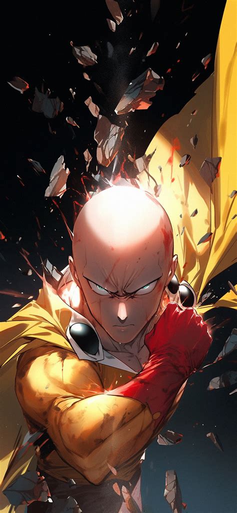 One-Punch Man Saitama Art Wallpapers - Anime Wallpaper iPhone