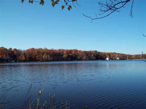 Big Bass Lake In The Pocono Mountains