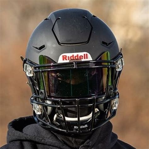 Blacked Out Riddell SpeedFlex | Football helmets, Cool football helmets, Football gear
