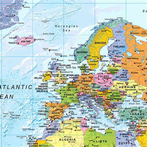 Scottish Double-Sided Map - World / Europe : XYZ Maps