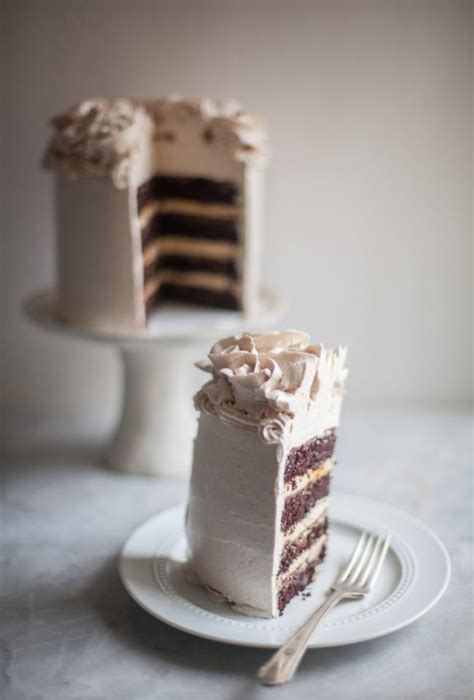 Cajeta Cake with Cinnamon Buttercream Recipe | ZoëBakes | eat dessert first