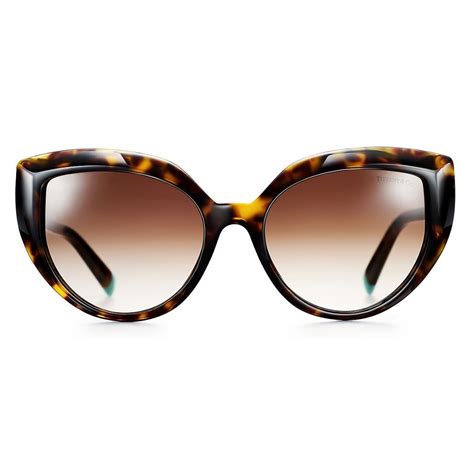 Tiffany & Co. - Cat Eye Sunglasses - Brown Tortoiseshell - Tiffany T Collection - Tiffany & Co ...