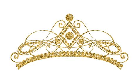 Glittering Diadem. Golden tiara isolated on white background. 352607 Vector Art at Vecteezy