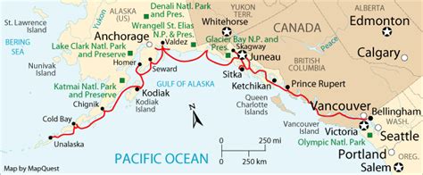 Alaska Marine Highway Ferry Maps