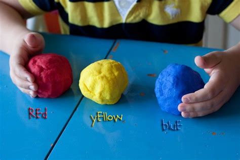 Playdough Color Theory… | Best playdough recipe, Color theory, Shapes preschool