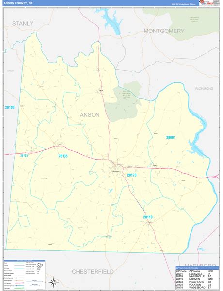 Maps of Anson County North Carolina - marketmaps.com