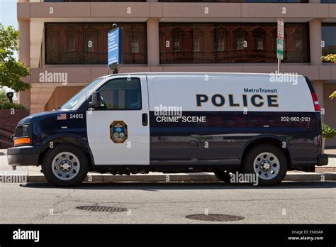 Metro Transit police, crime scene van - Washington, DC USA Stock Photo - Alamy