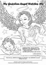 Guardian Angel Coloring Pages sketch template
