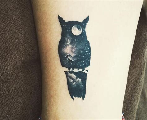 12+ Adorable Owl and Moon Tattoo Ideas | PetPress