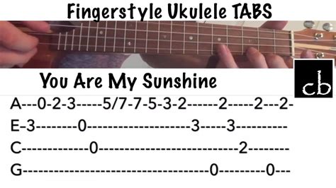 You Are My Sunshine Fingerstyle Ukulele Tutorial Chords - Chordify