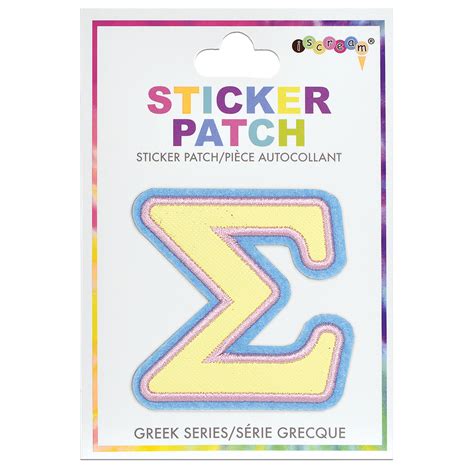 Sigma Greek Letter Sticker Patch