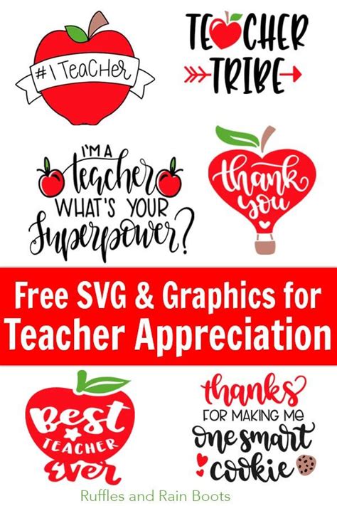 Free Teacher Appreciation Svg | MockupsCreative.com