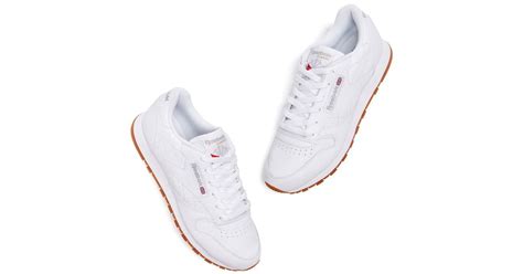 Reebok Classic Leather Sneaker in White - Lyst