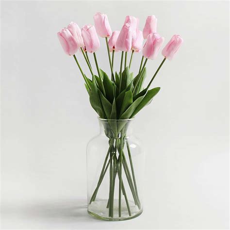 Pack of 12 Pink Tulip Stems | Dunelm | Pink tulips, Tulips, Pink