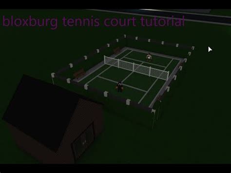 Roblox Bloxburg Tennis Court Tutorial - YouTube