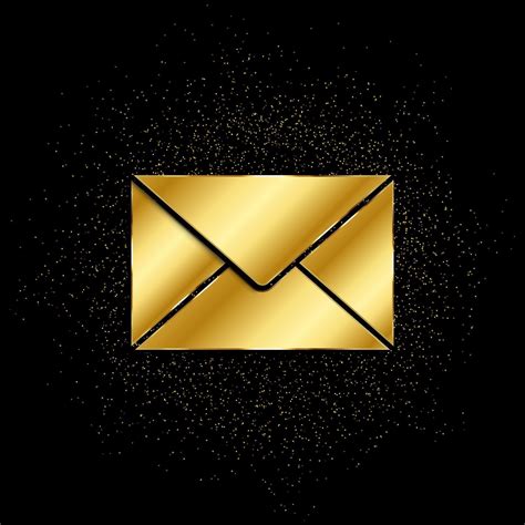 Letter gold, icon. Vector illustration of golden particle on gold ...