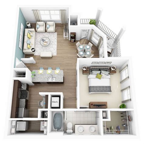 1, 2 & 3 Bedroom Apartments in Austin TX | Altis Lakeline Apartments | Sims house plans, Sims ...