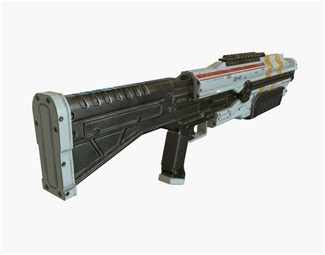 Sci Fi Shotgun 3D Model $15 - .max .obj .unknown .fbx - Free3D