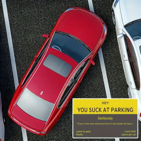 Parking Violation Cards "you Park Like An Idiot Card" Funny - Temu