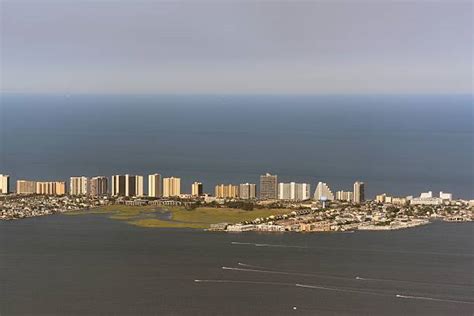 Royalty Free Ocean City Skyline From The Air Pictures, Images and Stock Photos - iStock