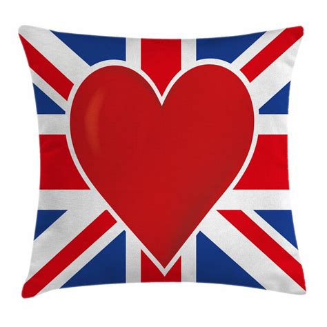 Ambesonne Union Jack Pillow Cover | Wayfair