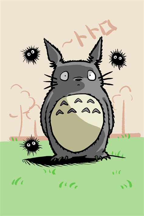 Totoro and Dust Bunnies by soggykitten on DeviantArt