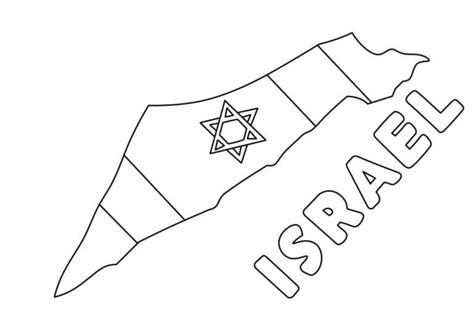 Israel Map coloring page - Download, Print or Color Online for Free