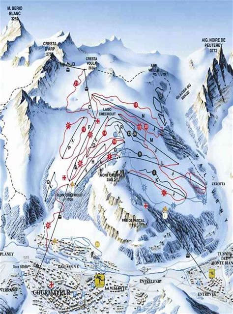 Courmayeur - Ski Maps | MyWeather2.com