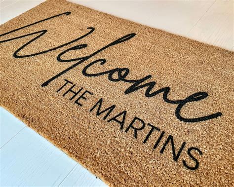 Custom Welcome Mat-personalized Welcome Mat-front Porch - Etsy