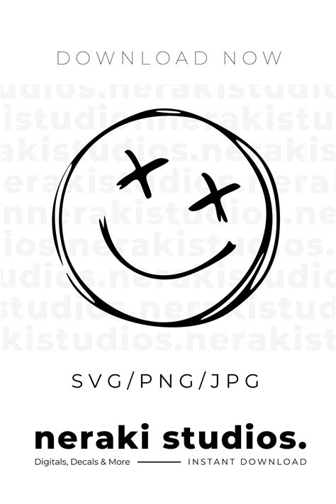 Smiley Face Tattoo, Emoji Svg, Shaka Sign, Cross Eyed, Family Print ...