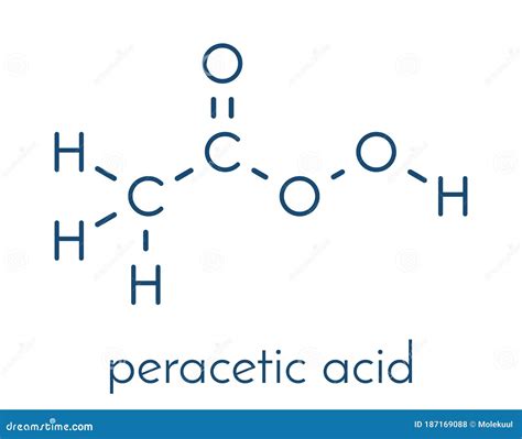 Peracetic Acid Peroxyacetic Acid, Paa Disinfectant Molecule. Organic ...