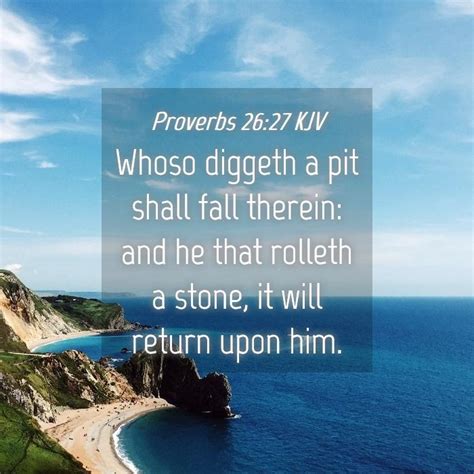 Proverbs 26:27 KJV Bible Verse Images